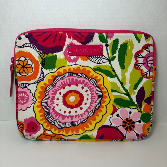 Vera Bradley Clementine Floral Print Neoprene Tablet Sleeve Case - Picture 1 of 4